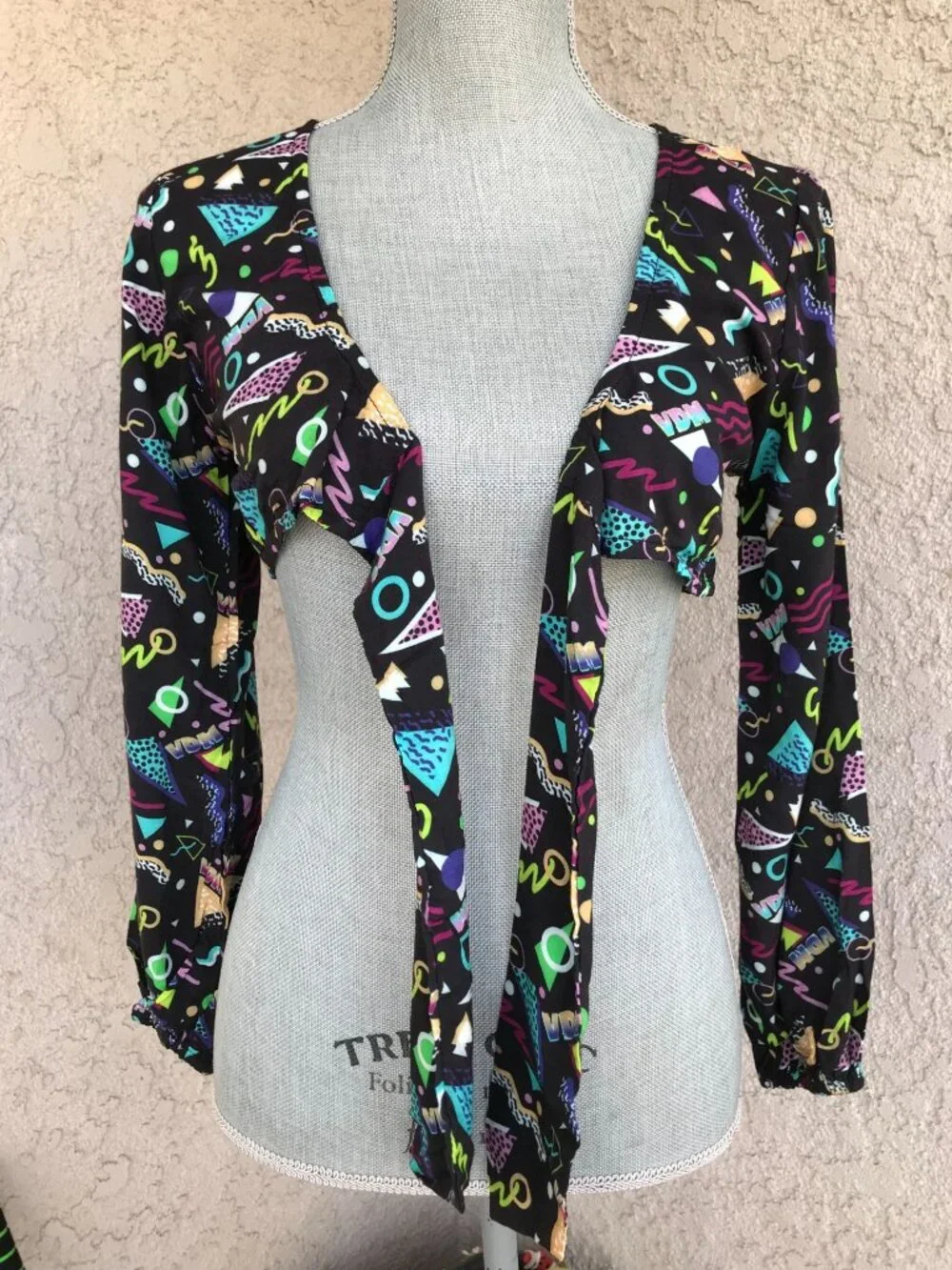 NWT Revolve VDM The Label Jemma‎ Tie Front Crop Top Festival Rave - Small